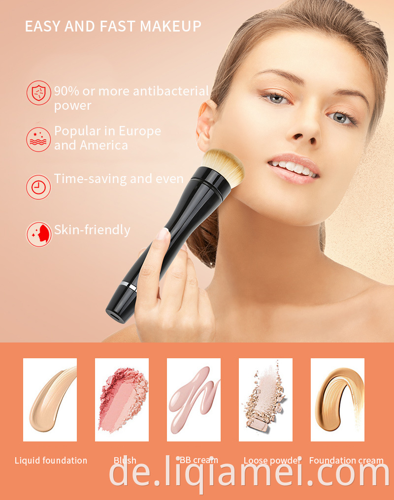 Schönheitswerkzeug Elektrische kosmetische Bürsten Fundament Make -up Pinsel 3 in 1